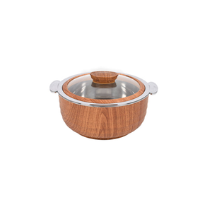 Conteneur alimentaire élégant en bois brun arrondi de haute qualité pour la maison, l'hôtel, le service de chapati, le hotpot à prix raisonnable - Product Image 2