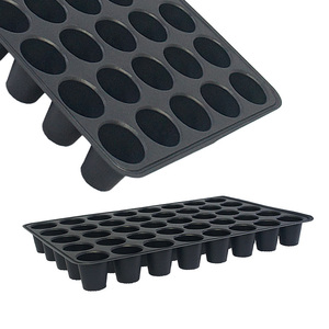 Bandeja de Cultivo para Plántulas, Color Verde Oscuro, Secciones de Plástico para Germinación de Flores y Vegetales, EXTERIOR - Product Image 1