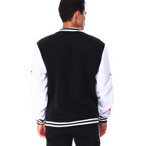 Custom Embroidery Logo Blank Leather Sleeves College High Quality Varsity <b>Jacket</b> <b>For</b> <b>Men</b> Retro Fleece <b>Baseball</b> <b>Jackets</b> - Product Image 2