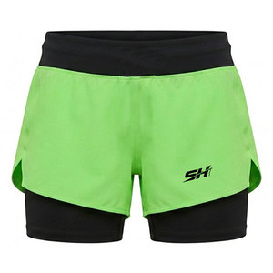 Shorts Deportivos 2 en 1 para Mujer con Forro Interior, Absorbentes de Sudor, de Secado Rápido, para Entrenamiento y Running, Diseño Personalizado con Logotipo, Precio al por Mayor - Product Image 1