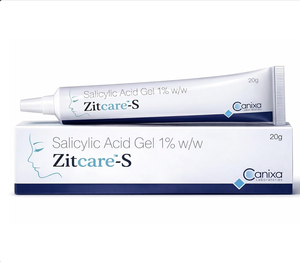 Gel à l'acide salicylique à 1 % Zitcare-S - 0,71 oz (20 g) |   Soins contre l'acné et les boutons pour une peau plus claire et plus lisse - Product Image 1