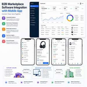 ซอฟต์แวร์ตลาด B2B ที่เชื่อมต่อกับแอปพลิเคชันมือถือเพื่อการจัดการผลิตภัณฑ์ การทำงานร่วมกับผู้ขาย และการติดตามคำสั่งซื้อ - Product Image 4