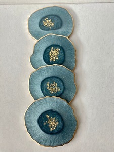 Handmade Design Decoration Resin <b>Coaster</b> <b>Set</b> Home Decoration Wholesale Drink <b>Coasters</b> Custom Colors - Product Image 3