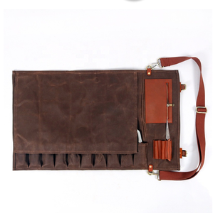 กระเป๋าเก็บมีดเชฟแบบหนังและผ้าใบ สำหรับมืออาชีพ รุ่น LCKR-0024 - Product Image 4