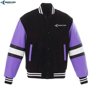 Streetwear Varsity <b>Jacket</b> Custom Logo Oversized Letterman <b>Jacket</b> for Men Women - Product Image 5