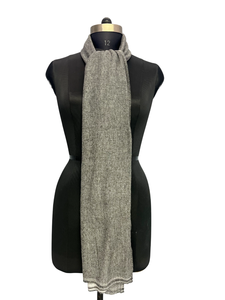 Mejor Bufanda Negra Zigzag para Mujer, 28x80 Pulgadas, Hecha a Mano con Lana y Acrílico, Chal de Invierno Cómodo de Fibra Suave de Alta Calidad - Product Image 4