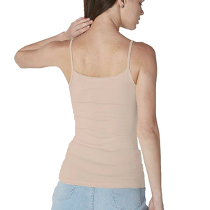 Women's Custom Solid Color Breathable Quick Dry Sporty Tank <b>Tops</b> for Workout & Gym with Custom Brand Label Colors Polyester OEM - Product Image 3