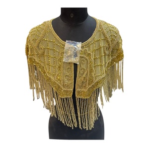 2026 Beaded <b>Sequins</b> Cape 100% Cotton Fabric Best Price From India - Product Image 1