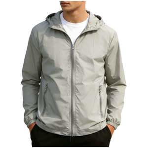 <b>Drop</b> Tail Men Windproof Jacket Long <b>Back</b> Curved Hem Sport Coat Performance Athletic Active Outerwear Collection - Product Image 3