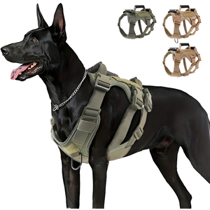 Heavy Duty No-Pull Dog Harness Adjustable Reflective Vest <b>Top</b> Grab Handle D-Ring Breathable Mesh Large Dogs Wholesale OEM - Product Image 1
