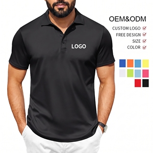 Polo personnalisé avec logo pour homme, t-shirt de golf respirant à séchage rapide, vêtements de travail brodés OEM, uniformes d'entreprise, polos Australie - Product Image 1