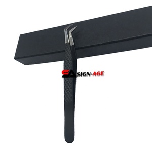Top Rated 2021 Black Diamond Grip <b>Boot</b> Tweezers Eyelash Extension Tweezers Custom Design, Color and Logo - Product Image 2