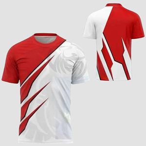 Camiseta deportiva de manga corta con estampado por sublimación transpirable y personalizada — colores vibrantes, líneas llamativas y energía sin fin. Proveedor ODM. - Product Image 4
