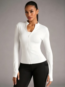 Chaqueta de Yoga para Mujer, Transpirable, para Ejercicio, Gimnasio, con Logotipo Personalizado, OEM, ODM, Marca Privada, Fabricante Mayorista - Product Image 1