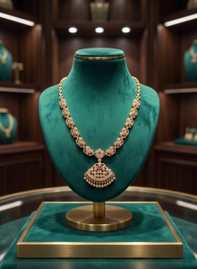 Divyoro - Juego de Joyas Clásicas para Mujer, Chapadas en Oro de 18K, Origen Orissa, Cadena de Aleación con Colgante, Joyería de Moda - Product Image 2