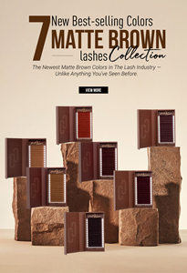 Charmlash - Extensiones de Pestañas de Volumen al por Mayor, Color Marrón Oscuro, Pestañas de Cachemira, Extensiones de Pestañas de Volumen Mate, Individuales - Product Image 3