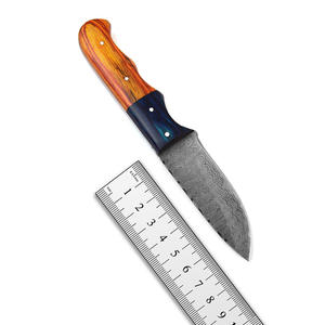 Couteaux de chasse en acier au carbone de qualité industrielle pour l'extérieur, avec manche en bois, motif personnalisé OEM pour le camping et la chasse - Product Image 6