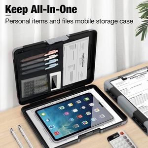 Portapapeles Resistentes de Plástico de Alta Resistencia de 8.5x11, a Prueba de Golpes, Tamaño Carta/A4, con Compartimento Interno para Bolígrafos, Portapapeles con Clip Superior para Bolígrafos - Product Image 5