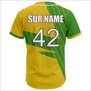High Performance Custom Printed Baseball Jersey Summer Spring <b>Letter</b> Team Uniform Lightweight Breathable OEM Bulk Supplier - Product Image 3