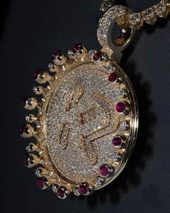 Pendentif Road Runner en Moissanite VVS taille ronde, en Argent 925, avec nom lettre serti de pierres, style Rapper Hip Hop, pour cadeaux - Product Image 2