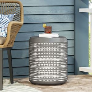 Lightweight <b>Outdoor</b> Concrete <b>Side</b> <b>Table</b> for <b>Outdoor</b> Living - Product Image 3