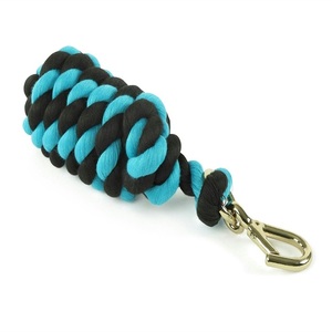 Cuerda de Algodón para Caballos Hecha a Medida, Cuerda Trenzada de Dos Tonos con Clip Metálico para Manejo de Caballos - Product Image 3