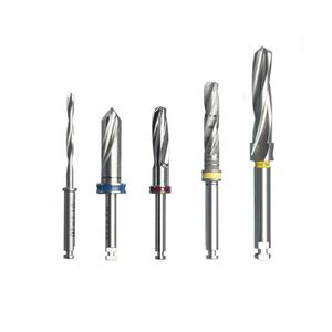 IMPLANTS – Ensemble de butées de perceuse dentaire en acier inoxydable de haute qualité, certifiées CE Classe I, vertes, manuelles, pour usage hospitalier - Product Image 1
