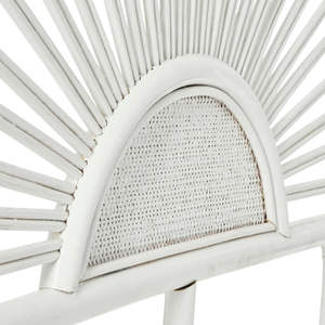 Tête de lit murale en rotin moderne pour la maison, motif floral blanc, arquée, pour chambre à coucher, fabriquée au Vietnam, vente en gros - Product Image 5