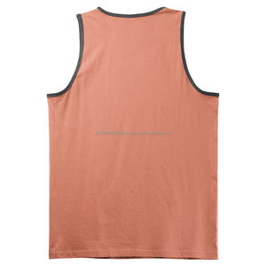 Popular Sleeveless Tank <b>Top</b> Muscle T Shirt Polyester Cotton Feel Singlet Blank Sublimation <b>Men</b> Colorful Summer Tanks OEM - Product Image 6