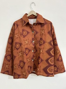 Chaqueta Kantha Hecha a Mano, Estilo Vintage Boho, Chaqueta Hippie - Product Image 2