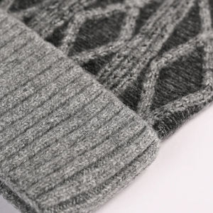 2026 New Style Good Quality jacquard Beanie Cap For Unisex Wholesale <b>Winter</b> Knitted Wool Beanies Cap for Sale - Product Image 3