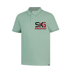 Camiseta Polo Personalizada con Logotipo para Hombre, Manga Corta, Cuello Camisero, Uniforme, Color Verde Menta - Product Image 1