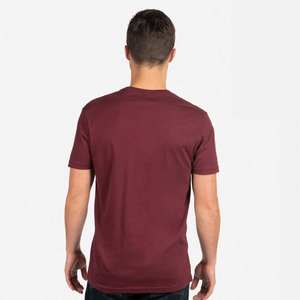 เสื้อยืด Next Level Apparel รุ่น Tri-Blend สำหรับผู้ชายและผู้หญิง สีแดงเลือดหมู ทรงปกติ แขนสั้น ไม่มีลาย  OEM - Product Image 6