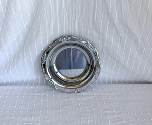Magnifique plateau de service ovale en argent, couleur argent, personnalisé, pour le thé et le café, idéal pour les mariages et les réceptions. - Product Image 2