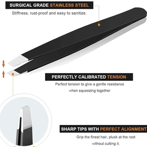 Ensemble de 6 outils professionnels de haute qualité pour épaissir les sourcils, kit de précision en acier inoxydable pour le soin des sourcils des femmes et des hommes - Product Image 2