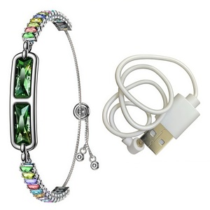 Anillo Inteligente con Cadena de Piedras Preciosas, Monitor de Frecuencia Cardíaca, SpO2, Sueño, Incrustaciones de Diamantes, Control por Gestos, Resistente al Agua, Compatible con Android e iOS - Product Image 4