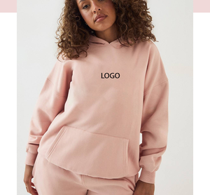 Sudadera con Capucha de Alta Calidad, 350GSM, Talla Extra Grande, con Parche Bordado, Informal, Versátil, Multicolor, de Algodón - Product Image 3