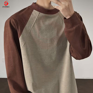 T-shirt Homme Oversize Personnalisé Streetwear à Manches Courtes avec Logo Personnalisé, Passepoil Contrastant et Logo Réfléchissant - Product Image 2
