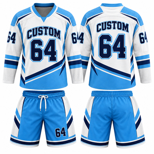 100% Polyester Printed Front Sports Team Wear High Quality Soft <b>Ice</b> <b>Hockey</b> <b>Jersey</b> Customizable OEM <b>Wholesale</b> <b>Practice</b> Uniforms - Product Image 2
