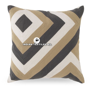 Luxury Wool Cushion Cover Kashmiri Embroidery Handmade Chain <b>Stitch</b> Geometric Vintage Design Hot Decorative <b>Throw</b> Pillows - Product Image 6