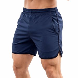 Shorts de sport athlétiques de qualité supérieure pour hommes, respirants, en polyester, avec poches latérales, taille mi-haute ajustable - Product Image 1