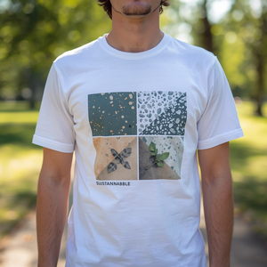 T-shirt écologique en coton durable, tee-shirt décontracté, mode éthique, avec personnalisation OEM ODM - Product Image 3