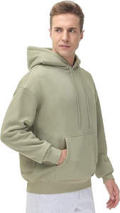 Custom <b>Men</b>’s Premium Oversized Hoodie Heavyweight Fleece <b>Pullover</b> Streetwear Sweatshirt Casual Winter Wear Manufacturer - Product Image 3