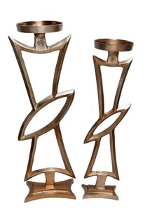 Vase Moderne de Luxe en Aluminium à Volants, Large Ouverture, Design Écologique, Finition Cuivre, Décoration de Table pour Mariage et Salon - Product Image 2