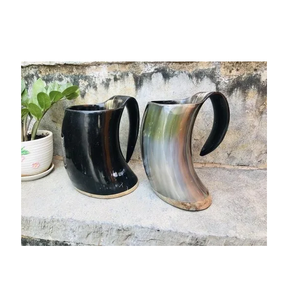 Mug en corne de buffle de luxe, fait main, 100% naturel, pour les fêtes, mug à bière en corne de buffle, meilleur prix - Product Image 2