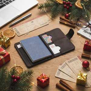 New Genuine Leather <b>Passport</b> Holder Luxury Travel <b>Wallet</b> Full Grain Leather <b>Passport</b> Cover Bulk Wholesale Manufacturer LPH-0311 - Product Image 6