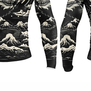 Custom Printed Long Sleeve MMA Rash Guard Sublimation <b>Compression</b> <b>Shirt</b> Durable Training Sports Apparel <b>Compression</b> <b>Shirts</b> <b>Mens</b> - Product Image 2