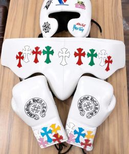 MC HEART Sanda Boxing Set Red <b>PVC</b> <b>Gloves</b> Headgear Groin Guard Protective Training Kit Lace-Up Closure Custom Packaging Unisex 14 - Product Image 3
