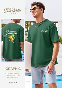 T-shirt pour homme à imprimé graphique, col rond décontracté, manches courtes, tissu léger et respirant, style streetwear élégant, à porter au quotidien - Product Image 4