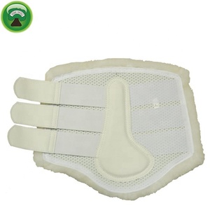 Bottes de dressage doublées en polaire en cuir marron pour chevaux - Product Image 6